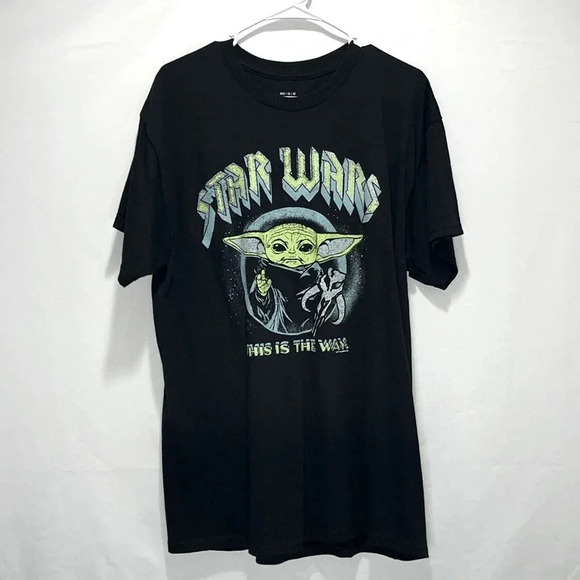 Star Wars tshirt size medium Yoda tshirt 100% cotton Yoda tee this is the way - Picture 1 of 7